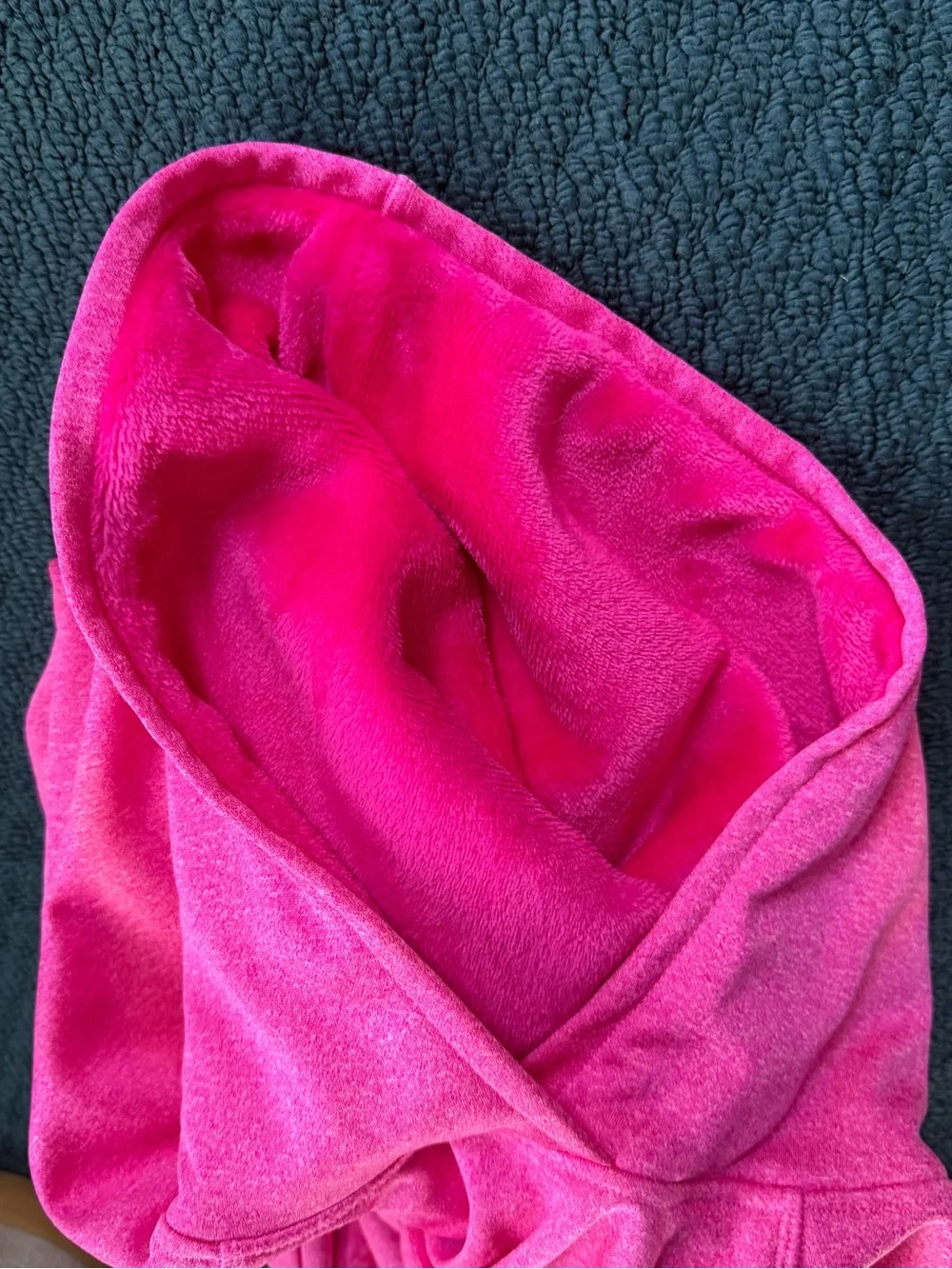 Athletic Works Girls XL 14-16 Pink Fleece Hoodie Thumbhole Pullover Athleisure
